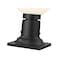 Z-Lite Laurent Outdoor Pier Mounted Fixture, 1-Light, 8 In.W x 13.5 In.H, Black/Opal 597PHM-533PM-BK - alternate 4